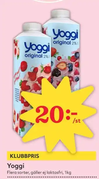 Hemköp Yoggi yoghurt erbjuda
