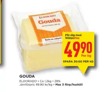Willys Eldorado gouda erbjuda