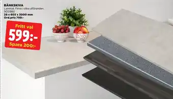 Jem&Fix Bänkskiva erbjuda
