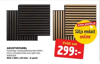 Jem&Fix Akustikpanel erbjuda