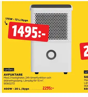 Jem&Fix Avfuktare erbjuda