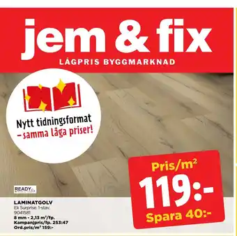 Jem&Fix Laminatgolv erbjuda