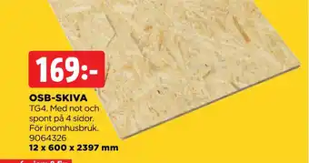 Jem&Fix Osb-skiva erbjuda