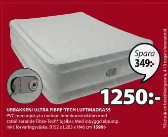 JYSK Urbakken/ ultra fibre-tech luftmadrass erbjuda