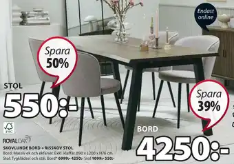 JYSK Risskov stol erbjuda