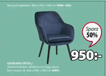 JYSK Udsbjerg fåtölj erbjuda