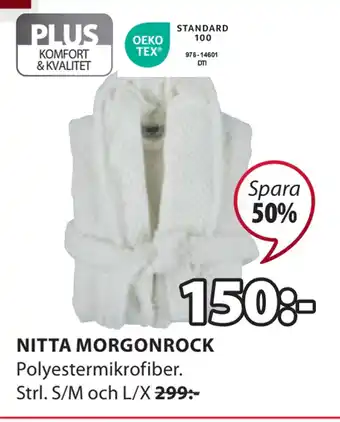 JYSK Nitta morgonrock erbjuda
