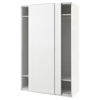 IKEA Pax / hasvik Garderobskombination, vit/vit, 150x66x236 cm erbjuda