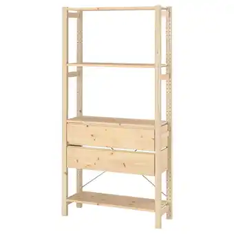 IKEA Ivar 1 sektion/hyllor/lådor, furu, 89x30x179 cm erbjuda