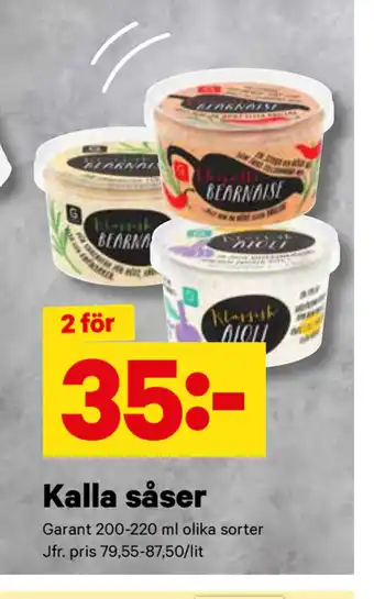 City Gross Kalla såser erbjuda