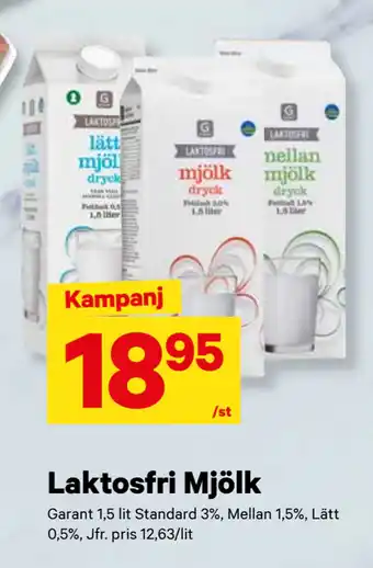 City Gross Laktosfri mjölk erbjuda