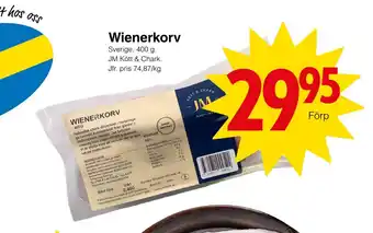 Matöppet Wienerkorv erbjuda