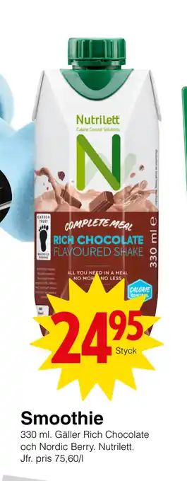 Matöppet Smoothie erbjuda