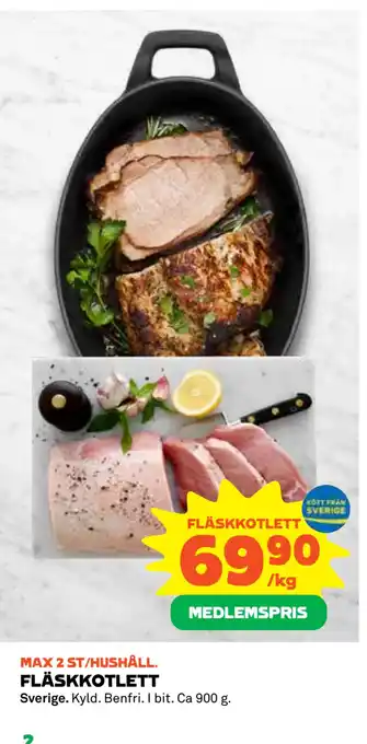 Coop Fläskkotlett erbjuda