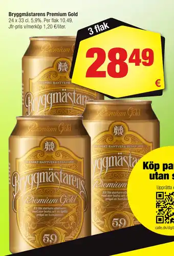 Calle Bryggmästarens premium gold erbjuda