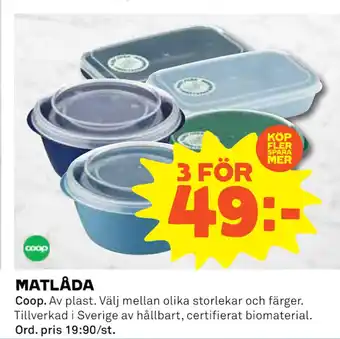 Coop Matlåda erbjuda
