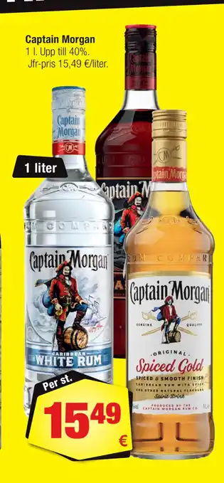 Calle Captain morgan erbjuda