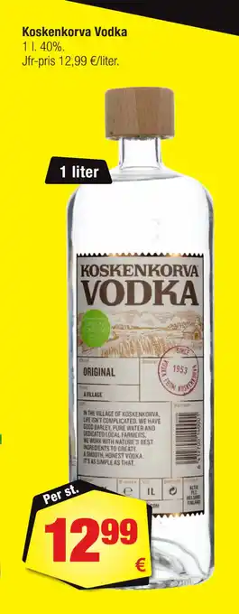 Calle Koskenkorva vodka erbjuda