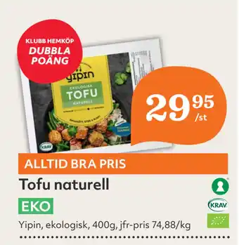 Hemköp Tofu naturell erbjuda
