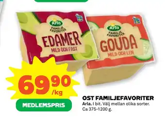 Stora Coop Ost familjefavoriter erbjuda