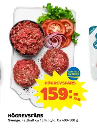 Stora Coop Högrevsfärs erbjuda