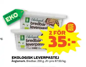 Stora Coop Ekologisk leverpastej erbjuda