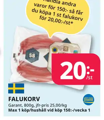 Tempo Falukorv erbjuda