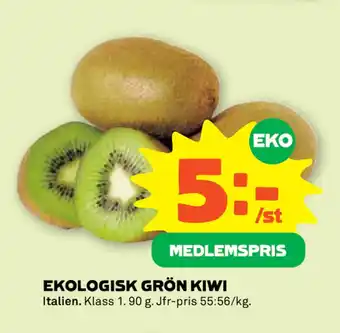Coop Forum Ekologisk grön kiwi erbjuda