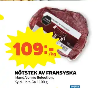 Coop Forum Nötstek av fransyska erbjuda