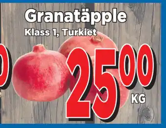 Supergrossen Granatäpple erbjuda