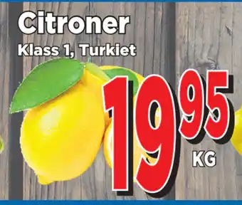 Supergrossen Citroner erbjuda