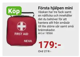 Erlandsons Brygga Första hjälpen mini erbjuda