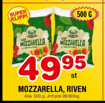 Nya Pulsen Mozzarella, riven erbjuda