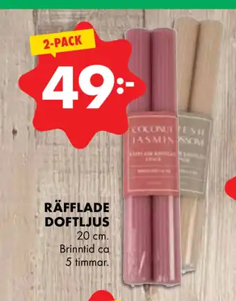 ÖoB Räfflade doftljus erbjuda
