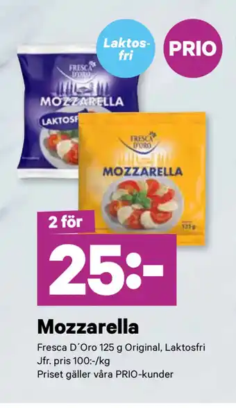 minmatbutik Mozzarella erbjuda