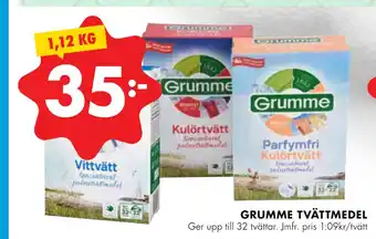 ÖoB Grumme tvättmedel erbjuda