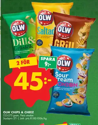 ÖoB Olw chips & cheez erbjuda