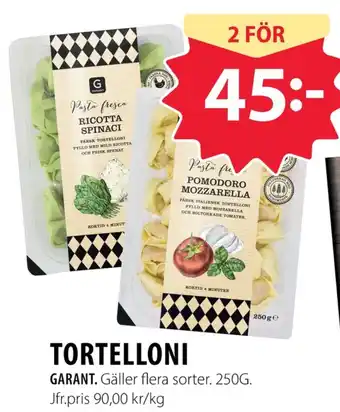 Handlar'n Garant pasta erbjuda