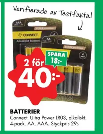 ÖoB Connect batterier erbjuda