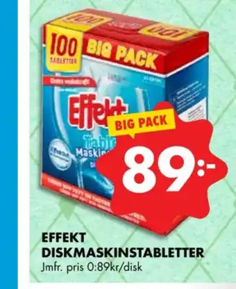 ÖoB Effekt diskmaskintabs erbjuda