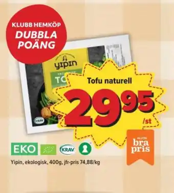 Östenssons Yipin tofu erbjuda