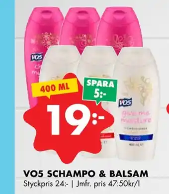 ÖoB Vo5 balsam erbjuda
