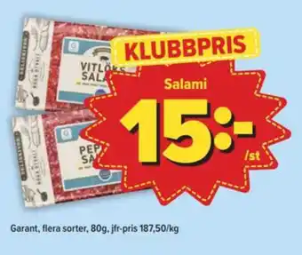 Östenssons Garant salami erbjuda