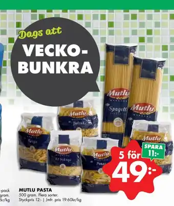 ÖoB Mutlu pasta sorterad erbjuda