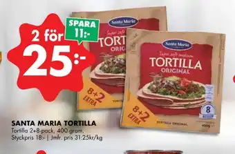 ÖoB Santa maria tortillas erbjuda