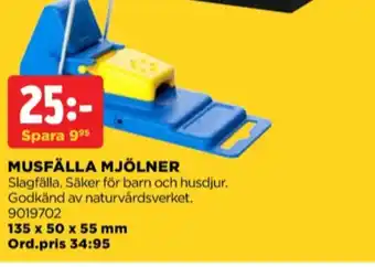 Jem&Fix Mjölner musfälla erbjuda