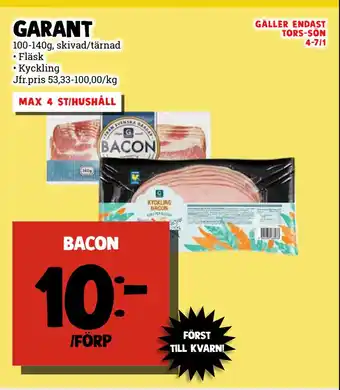 MatArket Garant erbjuda