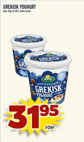 MatArket Grekisk yoghurt erbjuda