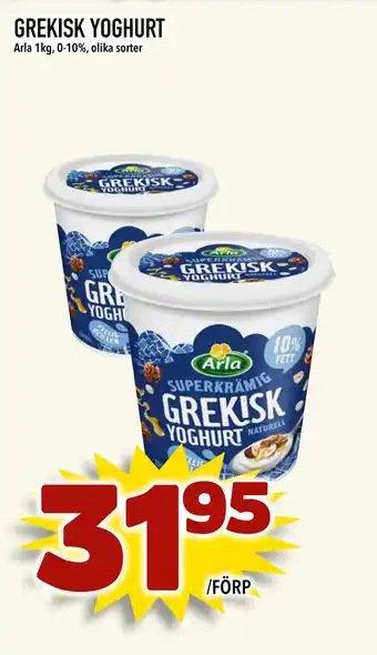 Bonum Matmarknad Grekisk yoghurt erbjuda