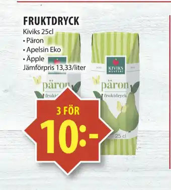 Matvärlden Tensta Fruktdryck erbjuda
